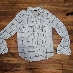 White checkered blouse